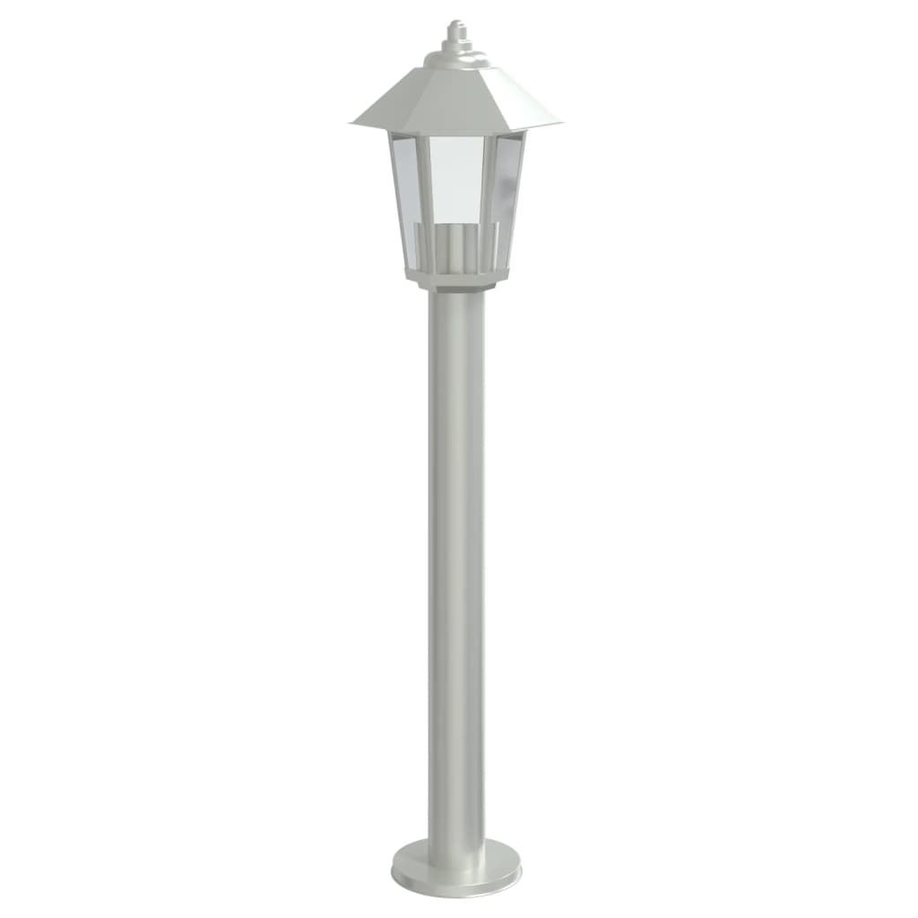 Venkovní Stojací Lampa Nerezová Ocel Stříbrná