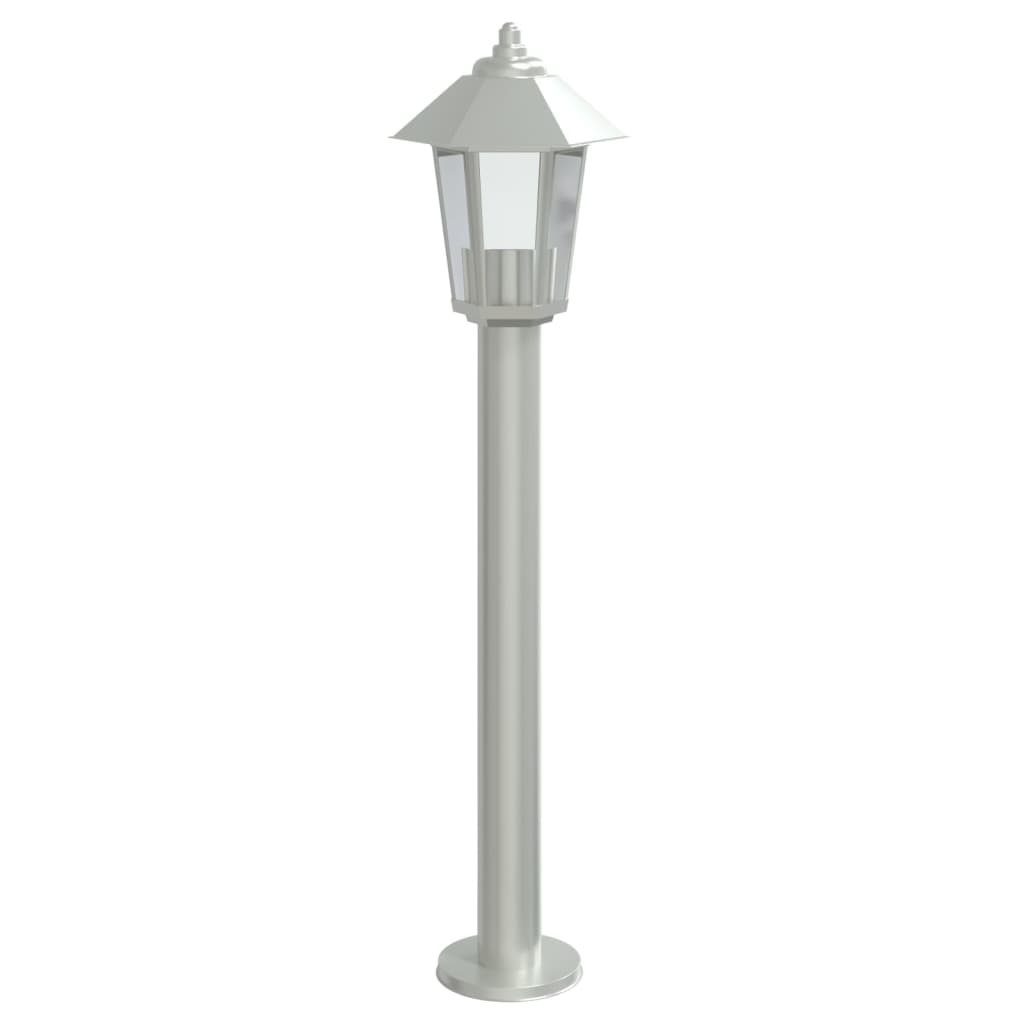 Venkovní Stojací Lampa Nerezová Ocel Stříbrná