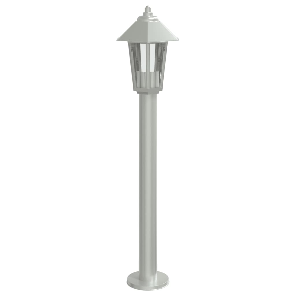 Venkovní Stojací Lampa Nerezová Ocel Stříbrná
