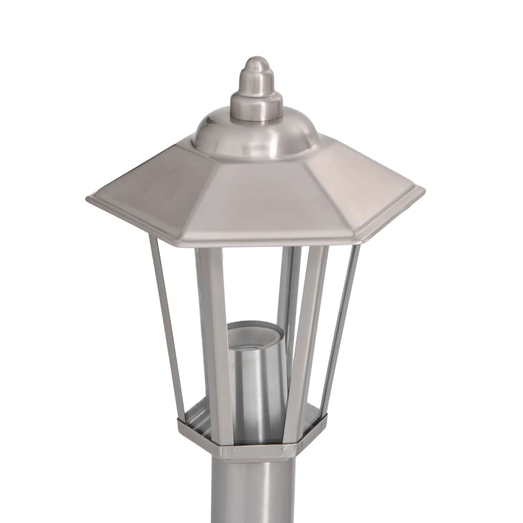 Venkovní Stojací Lampa Nerezová Ocel Stříbrná