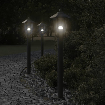 Venkovní Stojací Lampa Černá Nerezová Ocel Černá