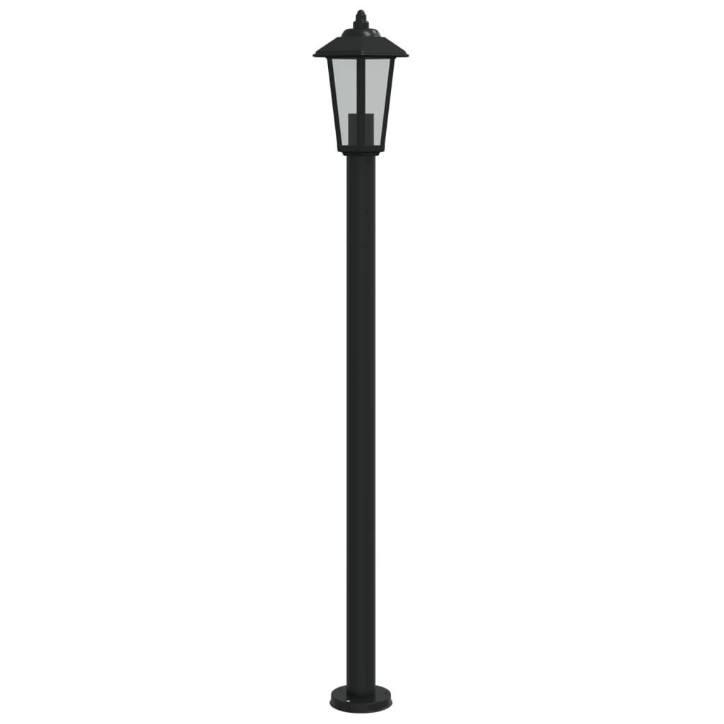 Venkovní Stojací Lampa Černá Nerezová Ocel Černá