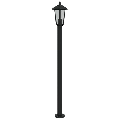 Venkovní Stojací Lampa Černá Nerezová Ocel Černá