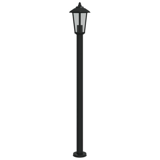 Venkovní Stojací Lampa Černá Nerezová Ocel Černá