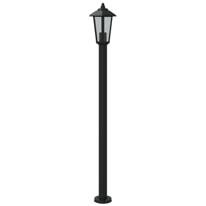 Venkovní Stojací Lampa Černá Nerezová Ocel Černá