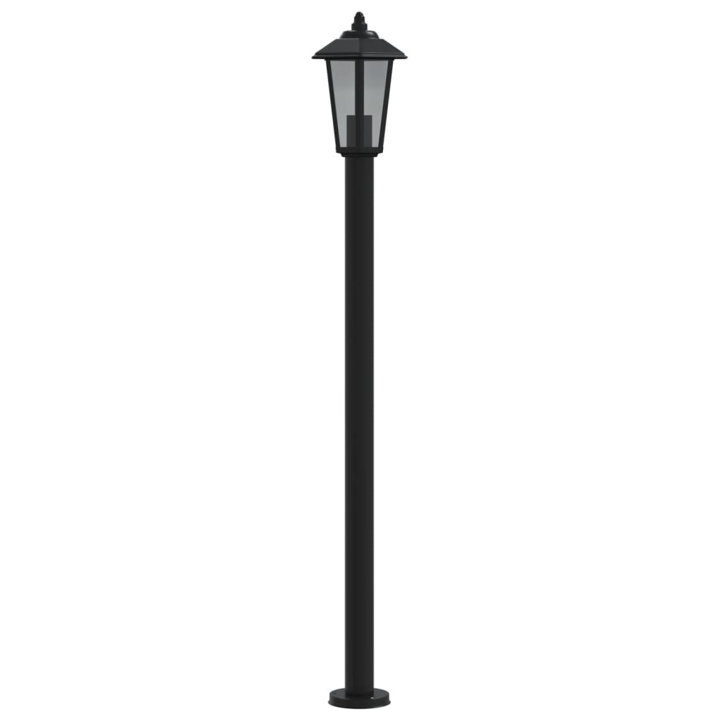 Venkovní Stojací Lampa Černá Nerezová Ocel Černá
