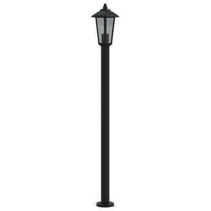 Venkovní Stojací Lampa Černá Nerezová Ocel Černá