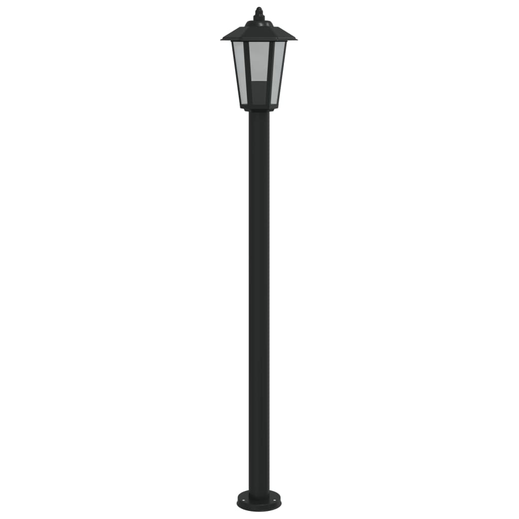 Venkovní Stojací Lampa Černá Nerezová Ocel Černá