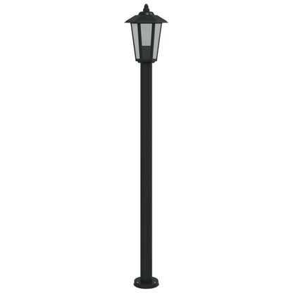 Venkovní Stojací Lampa Černá Nerezová Ocel Černá