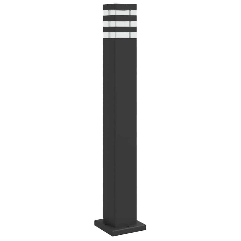 Venkovní Stojací Lampa Černá Hliník 80 Cm