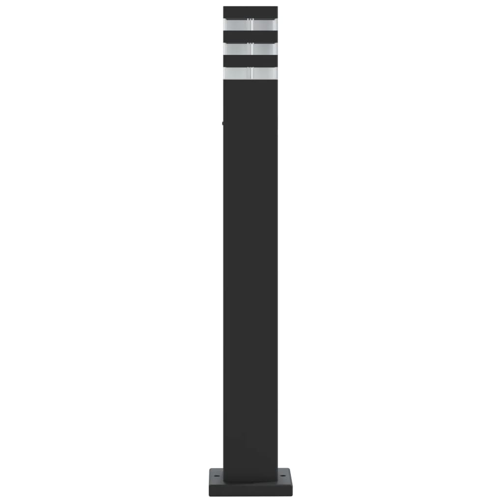 Venkovní Stojací Lampy 3 Ks Černé Hliník 80 Cm