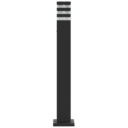 Venkovní Stojací Lampy 3 Ks Černé Hliník 80 Cm