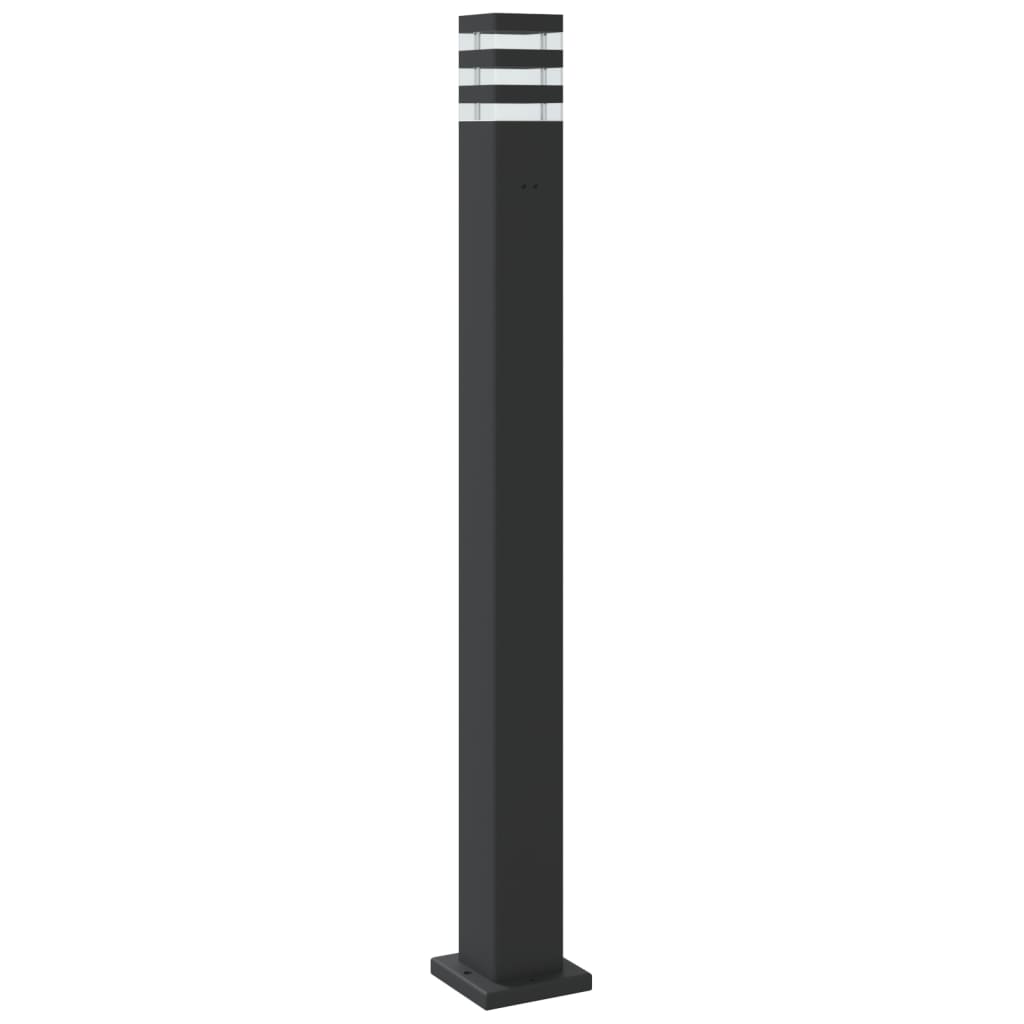 Venkovní Stojací Lampa Černá Hliník 110 Cm