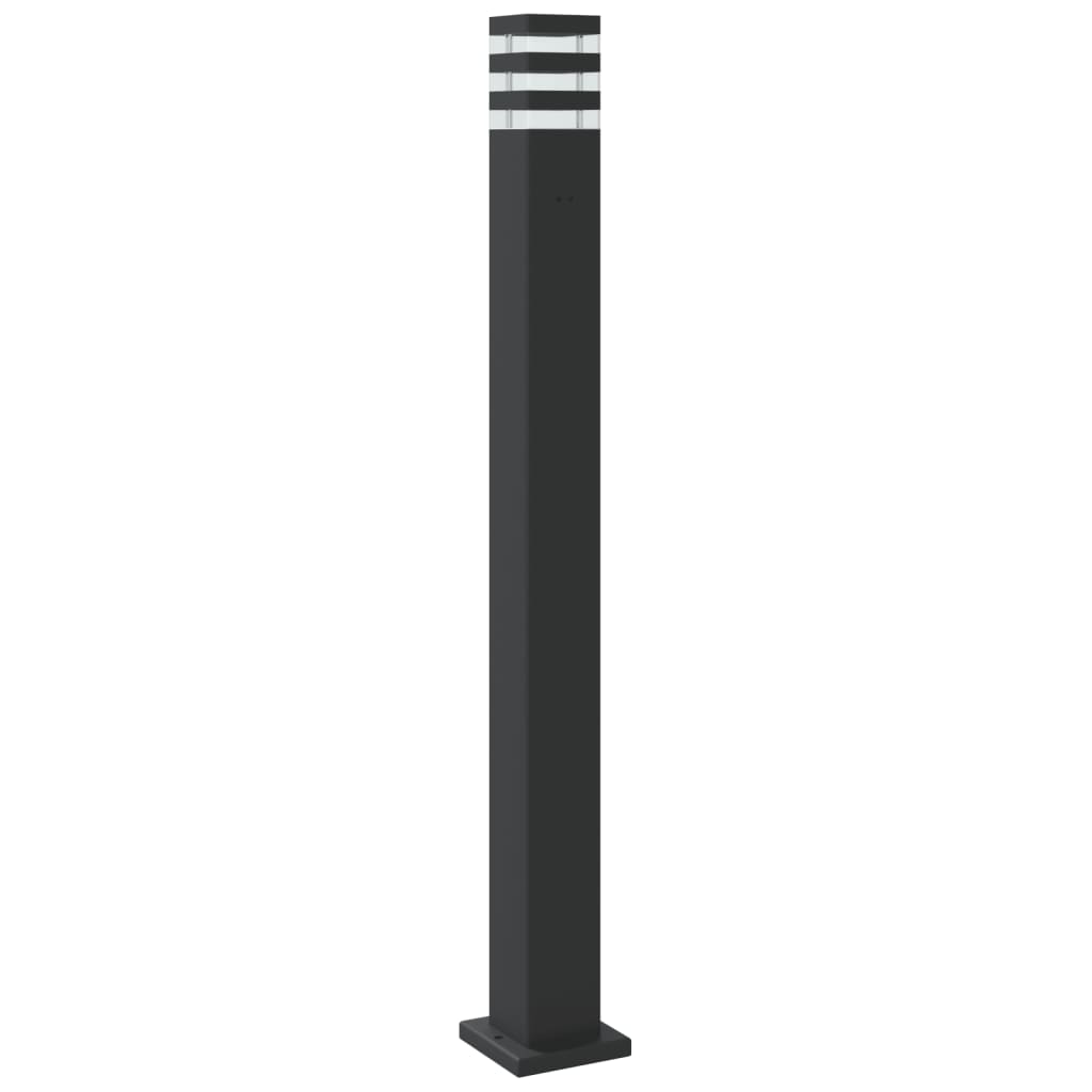Venkovní Stojací Lampy 3 Ks Černé Hliník 110 Cm