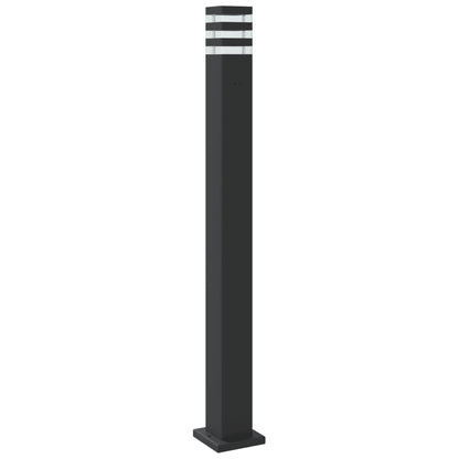 Venkovní Stojací Lampy 3 Ks Černé Hliník 110 Cm