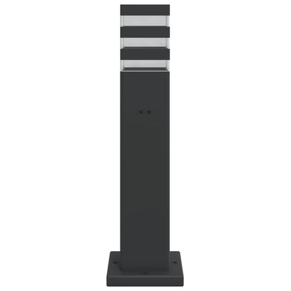 Venkovní Stojací Lampy 3 Ks Černé Hliník Černá 50 Cm