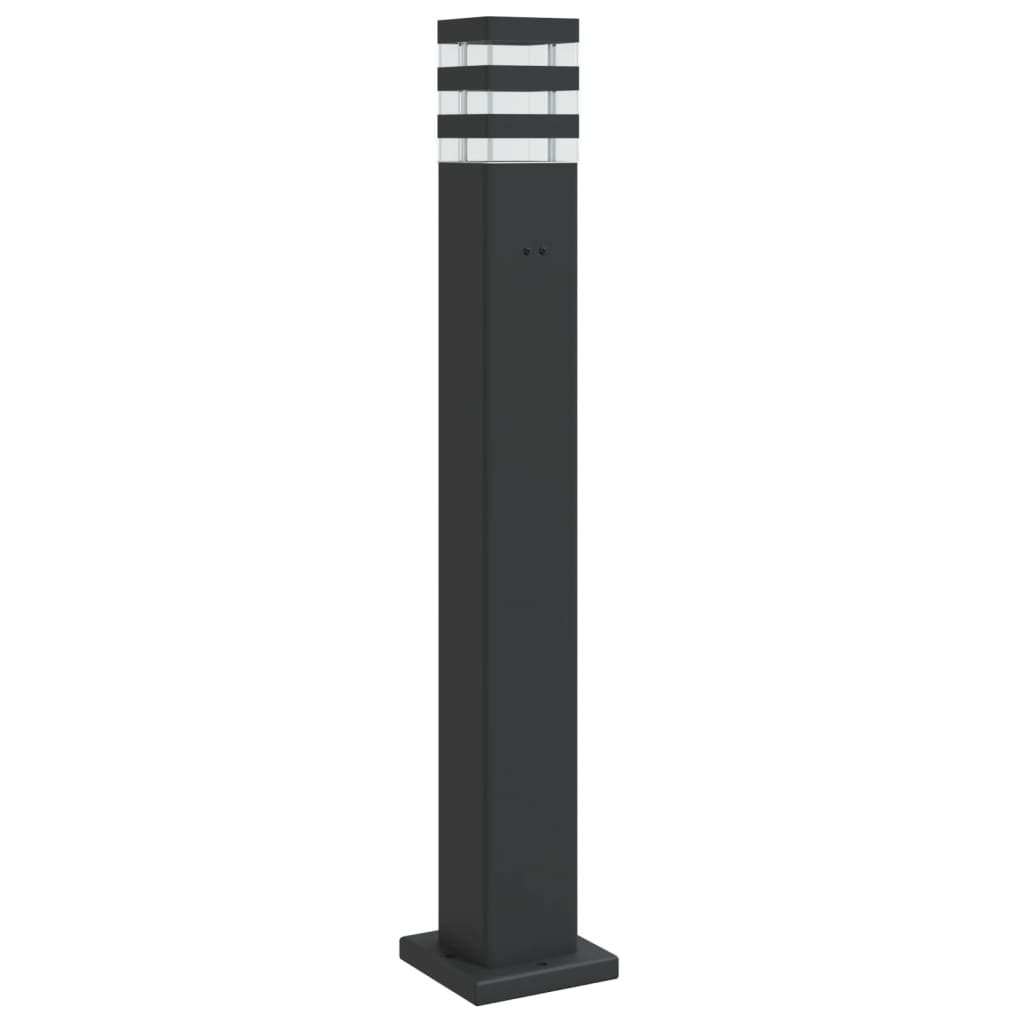 Venkovní Stojací Lampa Černá Hliník 80 Cm