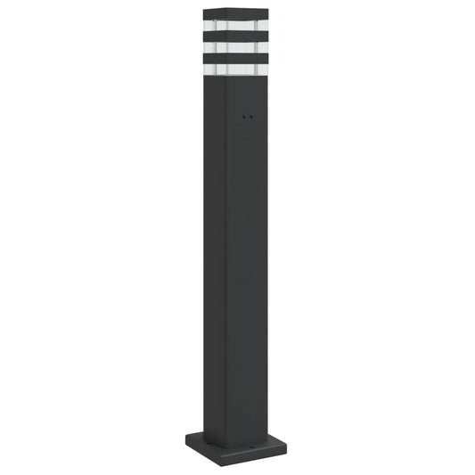Venkovní Stojací Lampa Černá Hliník 80 Cm