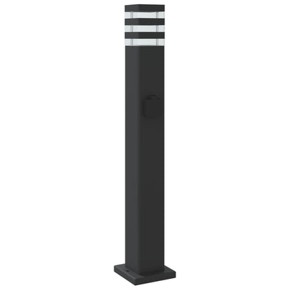 Venkovní Stojací Lampa Černá Hliník 80 Cm