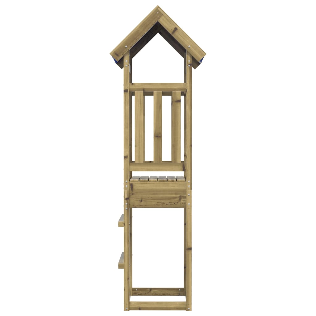 Hrací věž 52,5 x 46,5 x 208 cm impregnované borové dřevo