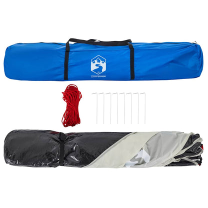 Plážový Stan 4 Osoby Azurově Modrý Rychloupínací Nepromokavý