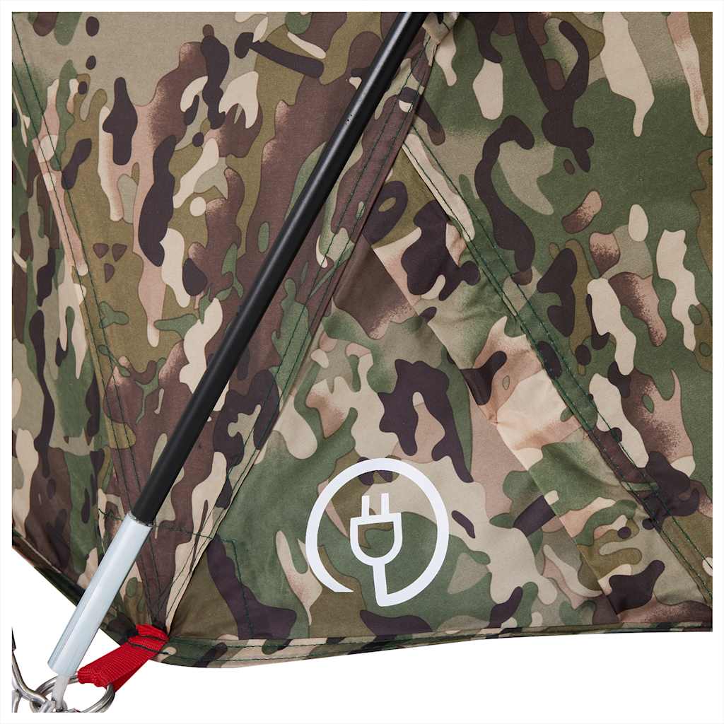 Rybářský Stan Pro 4 Osoby Maskáčový Nepromokavý