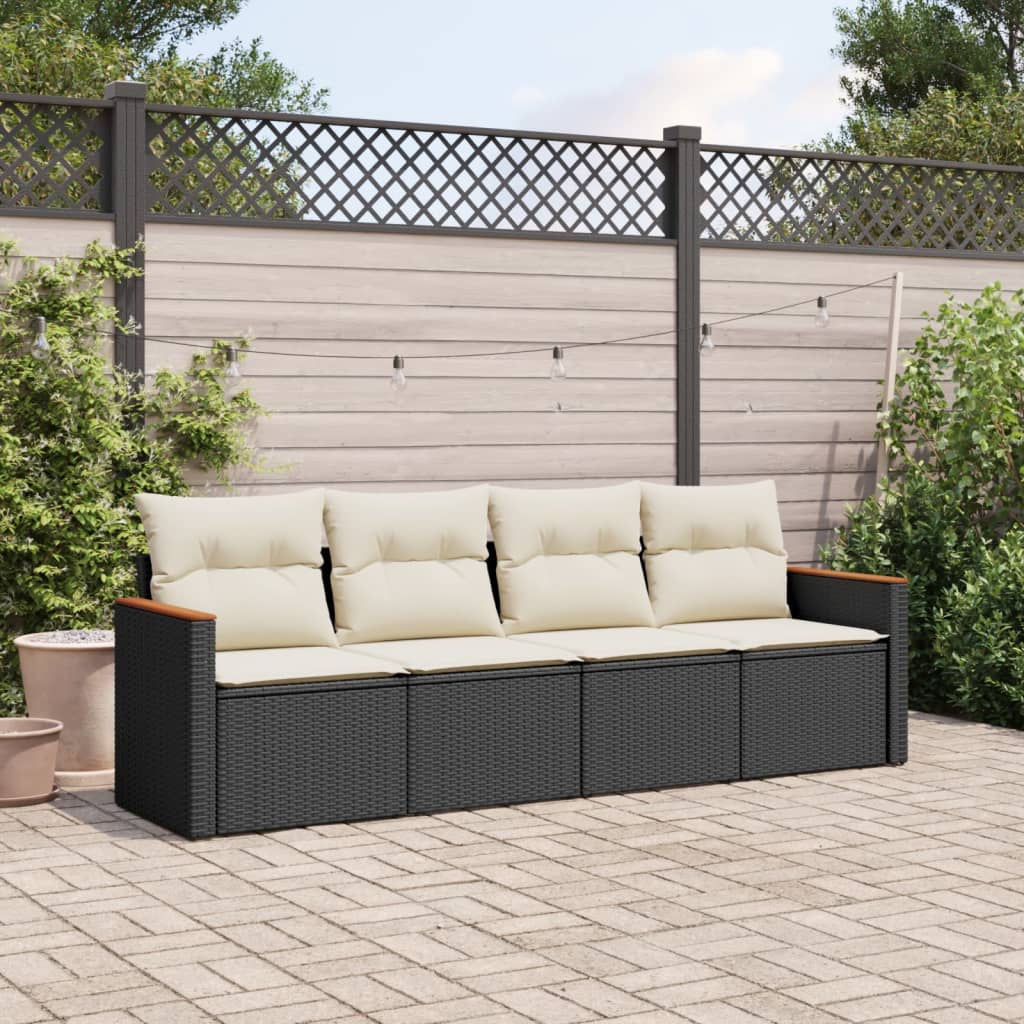 5Dílná Zahradní Sedací Souprava S Poduškami Šedá Polyratan