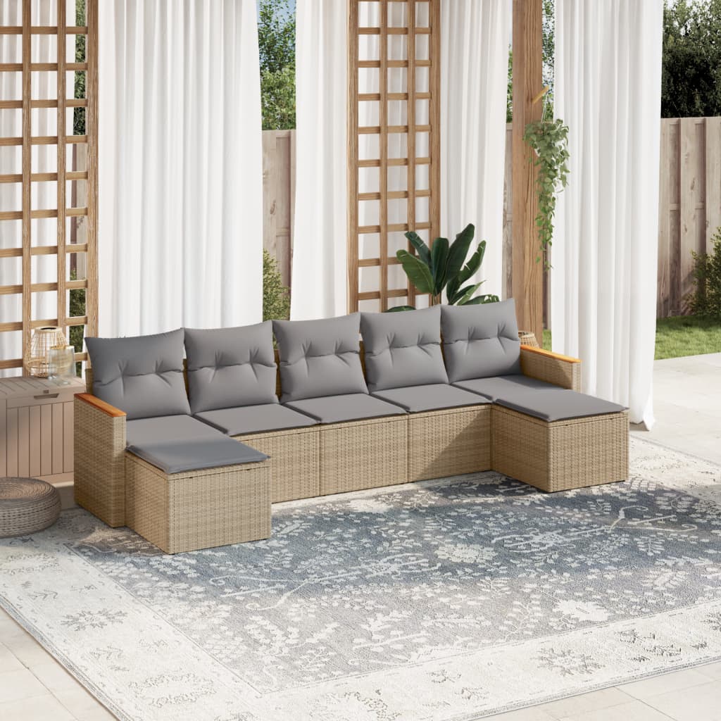 8Dílná Zahradní Sedací Souprava S Poduškami Černá Polyratan