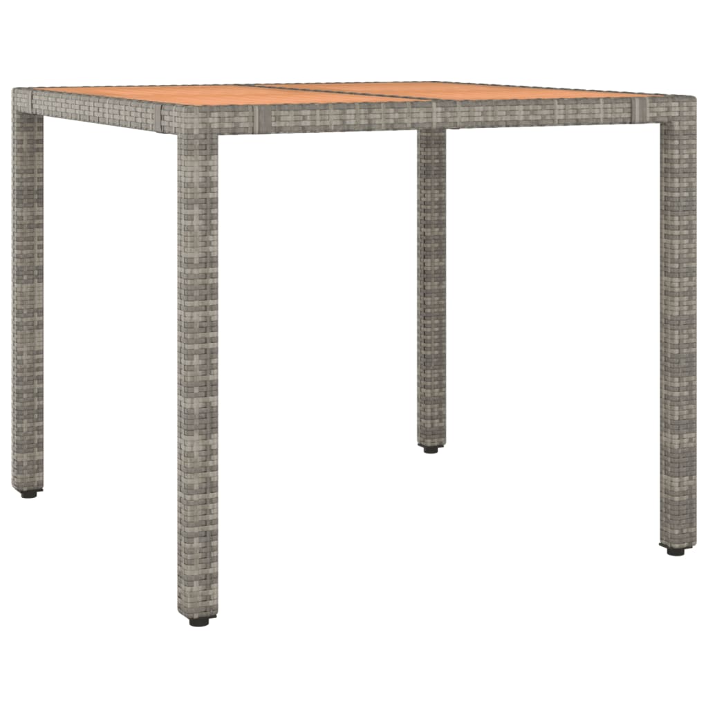 3Dílný Zahradní Bistro Set S Poduškami Šedý Polyratan