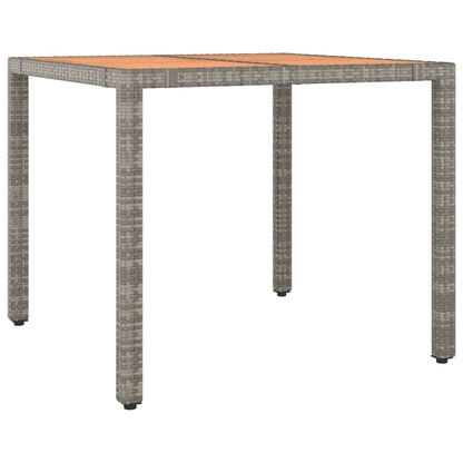 3Dílný Zahradní Bistro Set S Poduškami Šedý Polyratan