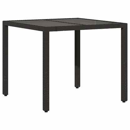 5Dílný Zahradní Bistro Set S Poduškami Černý Polyratan