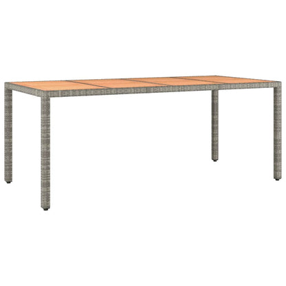 9Dílný Zahradní Bistro Set S Poduškami Šedý Polyratan