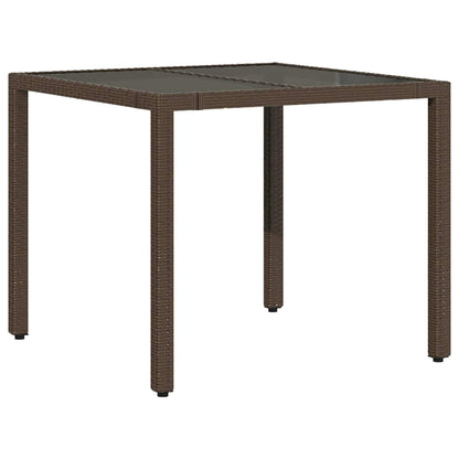 5Dílný Zahradní Bistro Set S Poduškami Hnědý Polyratan
