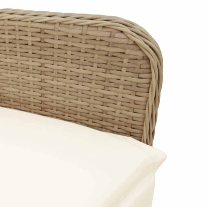 5Dílný Zahradní Bistro Set S Poduškami Hnědý Polyratan