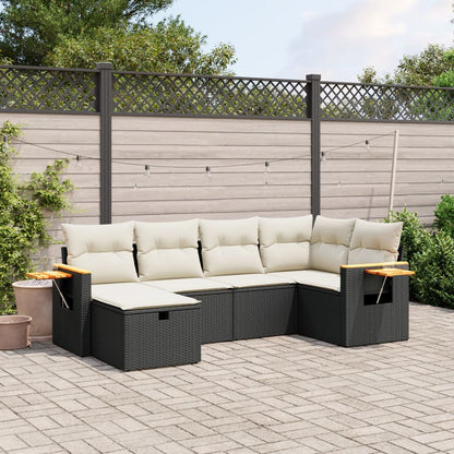 7Dílná Zahradní Sedací Souprava A Podušky Mix Béžové Polyratan