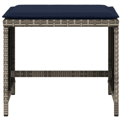 Zahradní Stoličky S Poduškami 4 Ks Šedé 40X40X35 Cm Polyratan