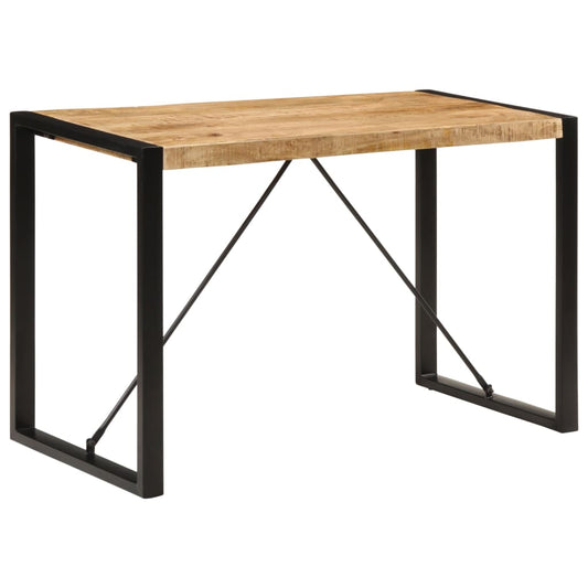 Jídelní Stůl 120 X 55 X 76 Cm Masivní Hrubé Mangovníkové Dřevo