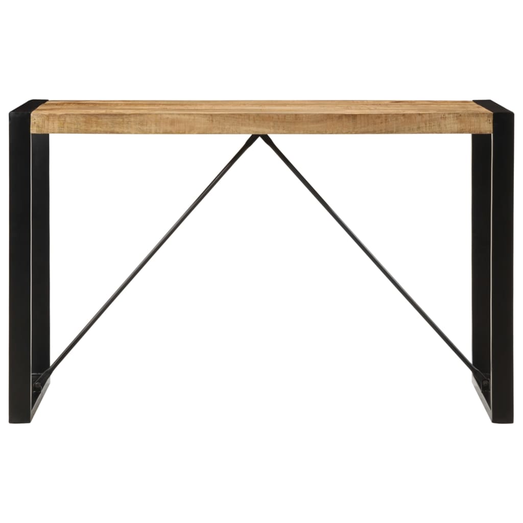 Jídelní Stůl 120 X 55 X 76 Cm Masivní Hrubé Mangovníkové Dřevo