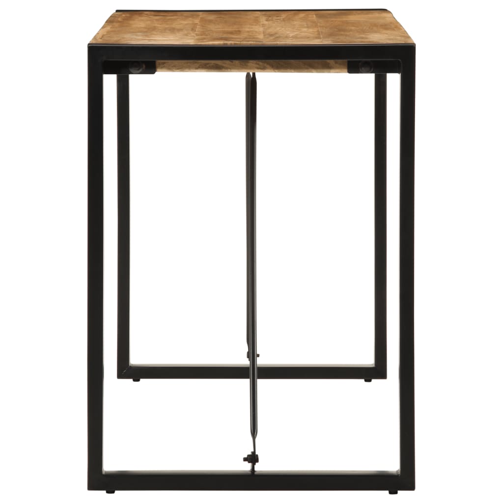 Jídelní Stůl 120 X 55 X 76 Cm Masivní Hrubé Mangovníkové Dřevo