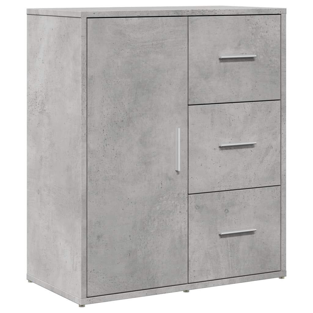 Příborníky 2 Ks Betonově Šedé 60 X 31 X 70 Cm Kompozitní Dřevo
