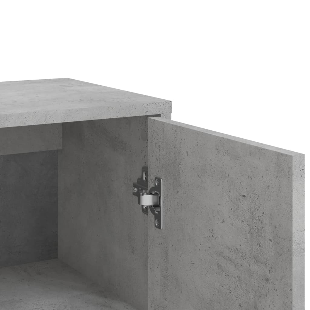 Příborníky 2 Ks Betonově Šedé 60 X 31 X 84 Cm Kompozitní Dřevo