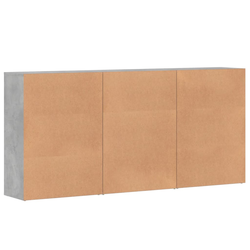 Příborníky 3 Ks Betonově Šedé 60 X 31 X 84 Cm Kompozitní Dřevo