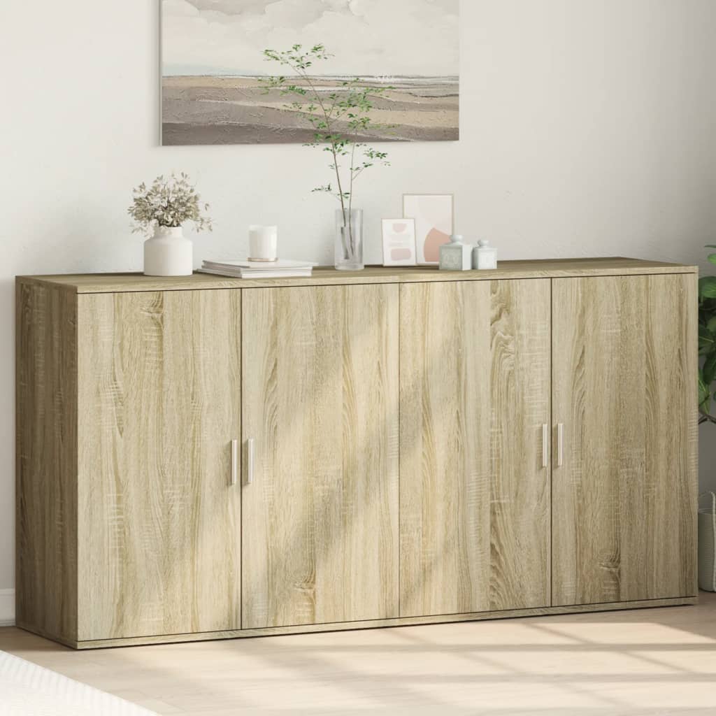 Příborníky 2 Ks 79 X 38 X 80 Cm Kompozitní Dřevo