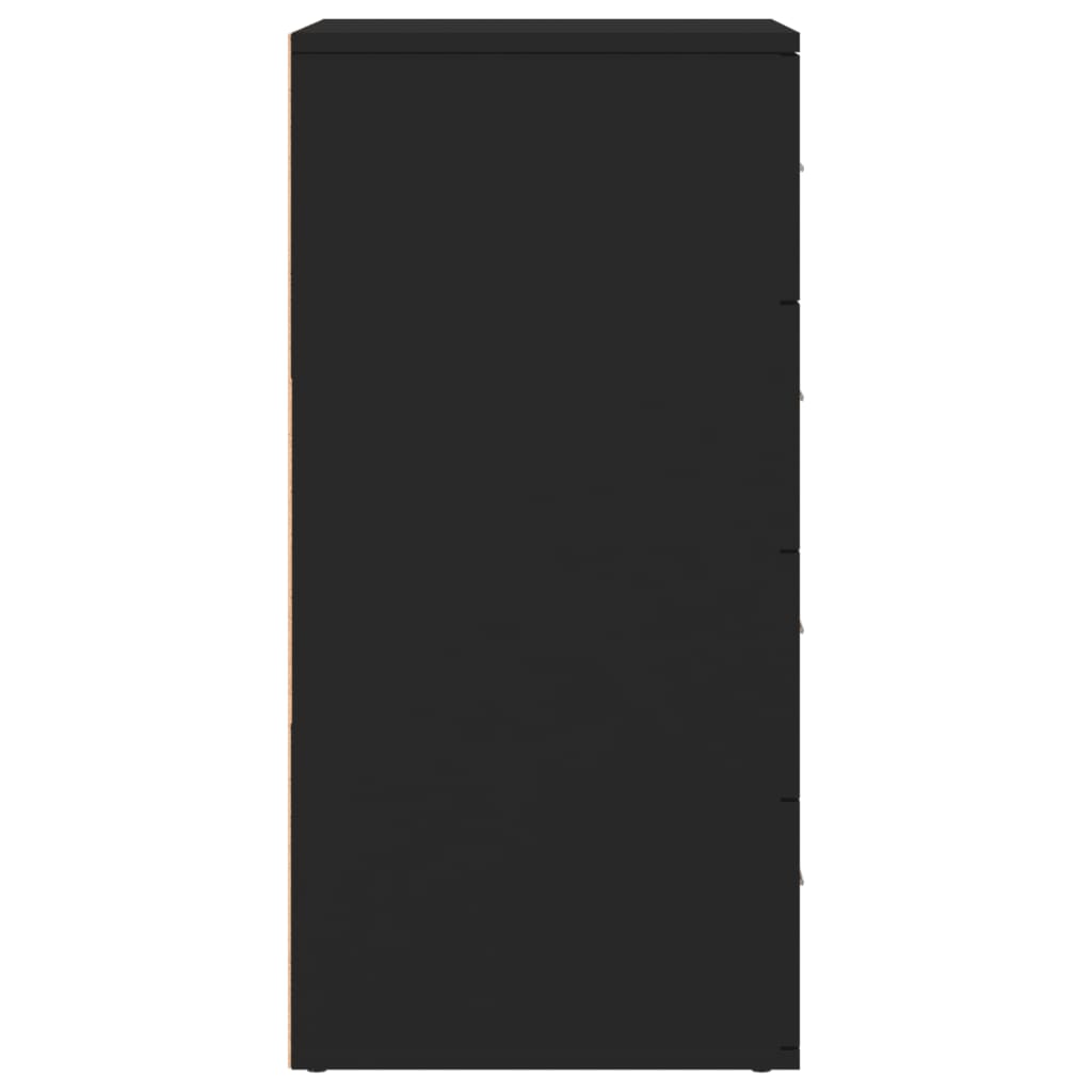 Příborníky 3 Ks Černé Kompozitní Dřevo