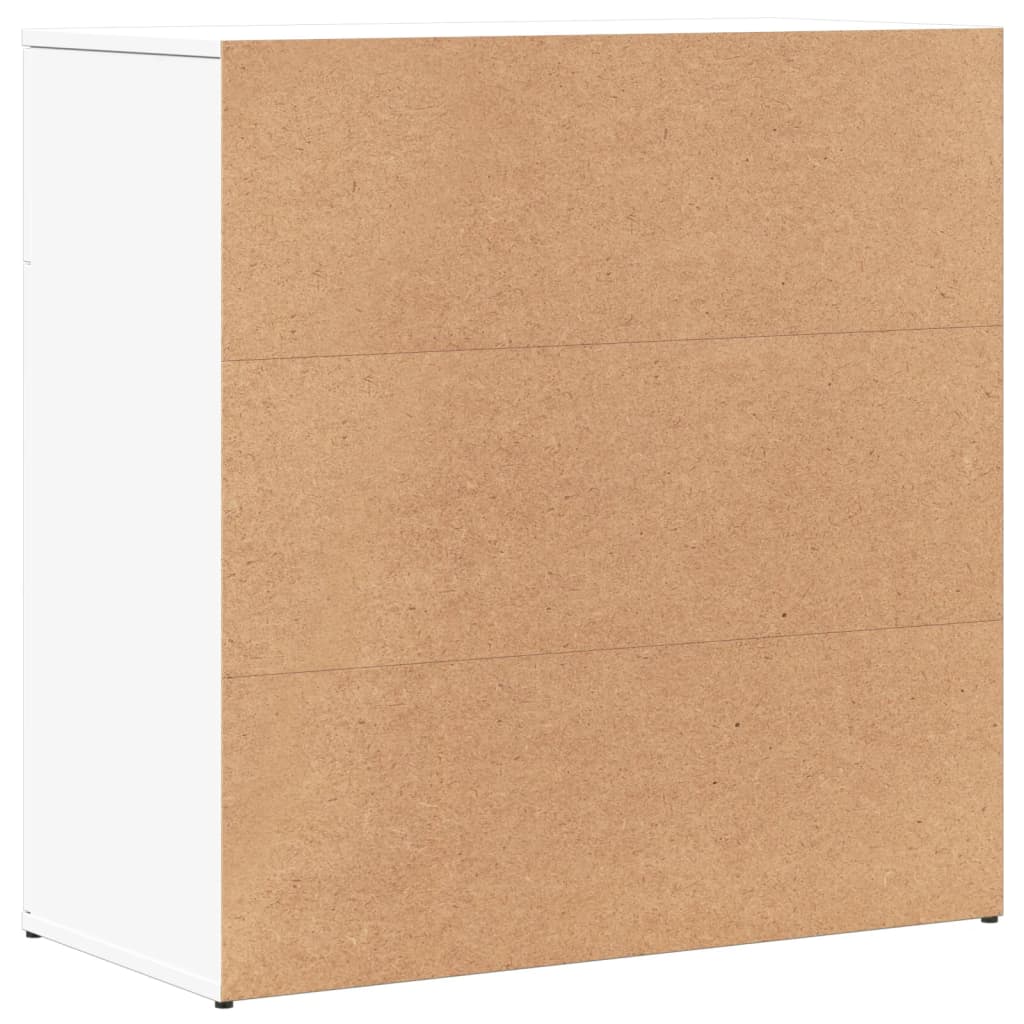 Příborníky 2 Ks Bílé 79 X 38 X 80 Cm Kompozitní Dřevo