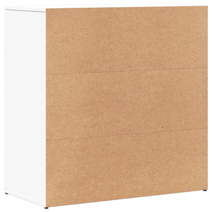 Příborníky 2 Ks Bílé 79 X 38 X 80 Cm Kompozitní Dřevo