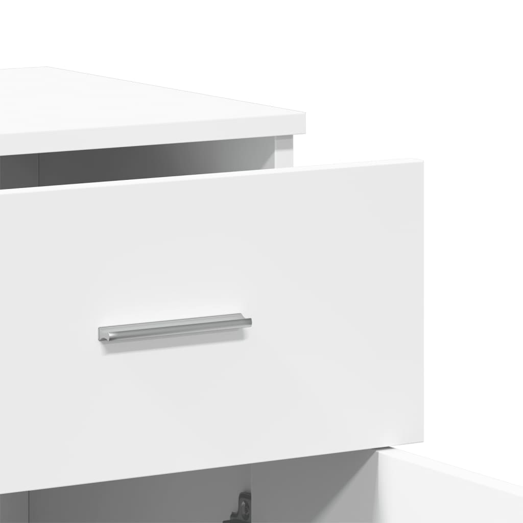 Příborníky 2 Ks Bílé 79 X 38 X 80 Cm Kompozitní Dřevo