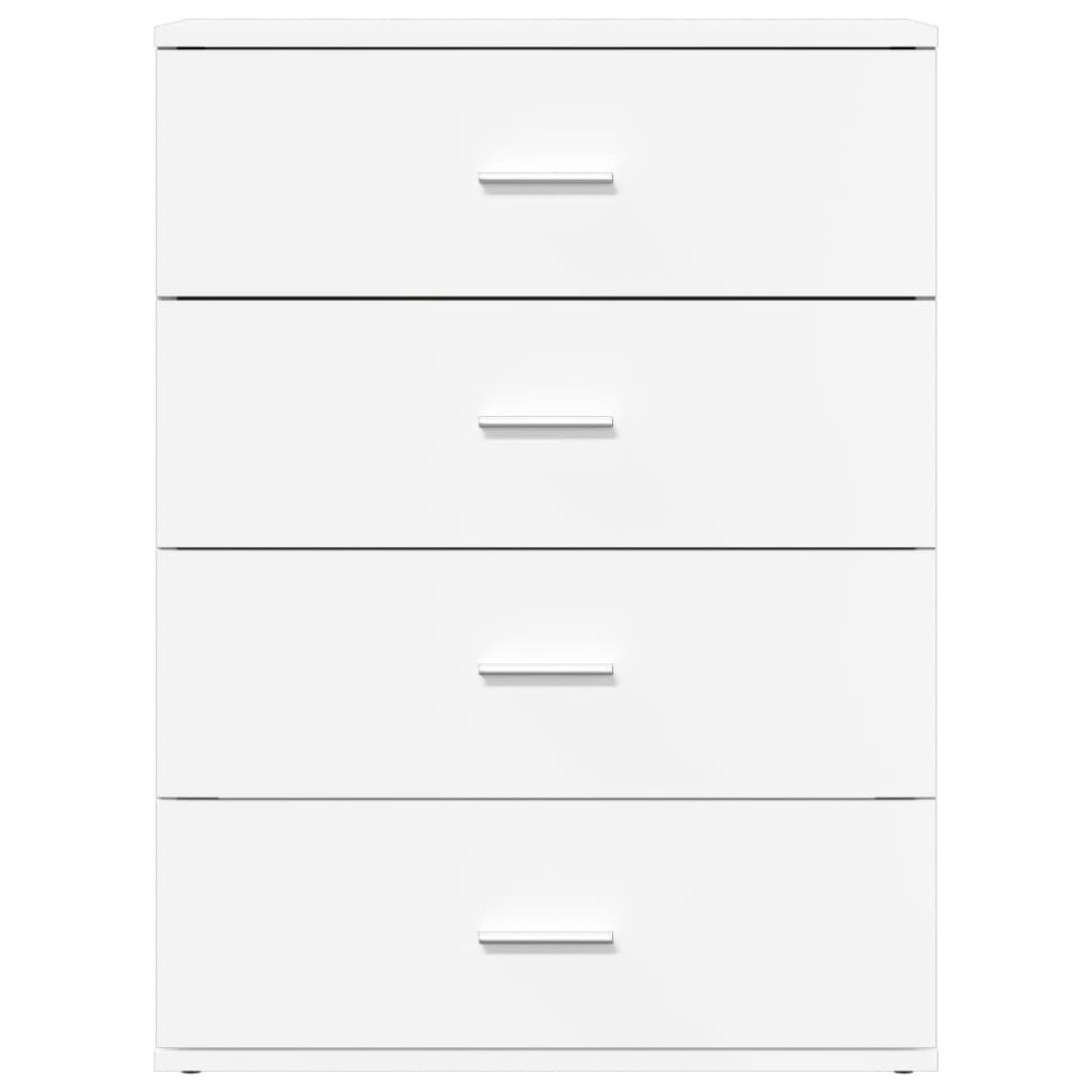 Příborníky 2 Ks Bílé 60 X 39 X 80 Cm Kompozitní Dřevo