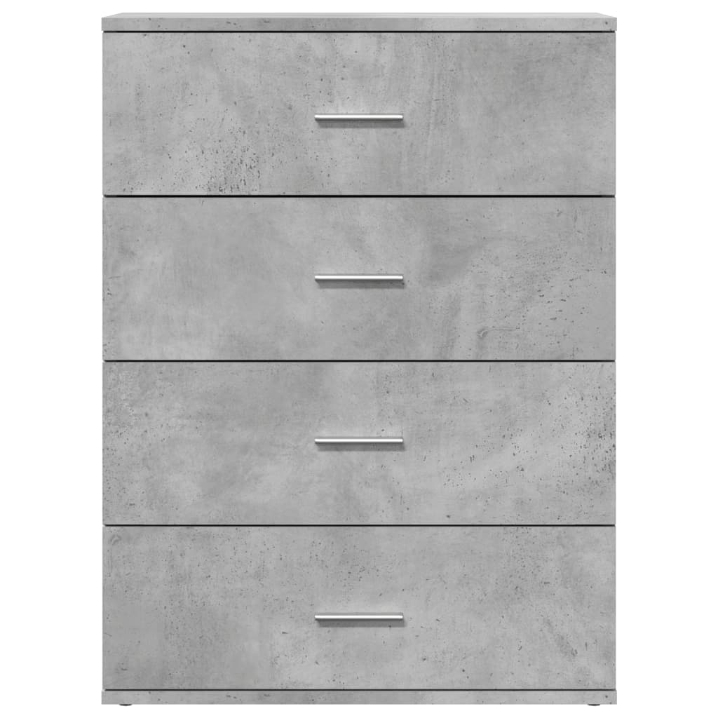 Příborníky 2 Ks Betonově Šedé 60 X 39 X 80 Cm Kompozitní Dřevo