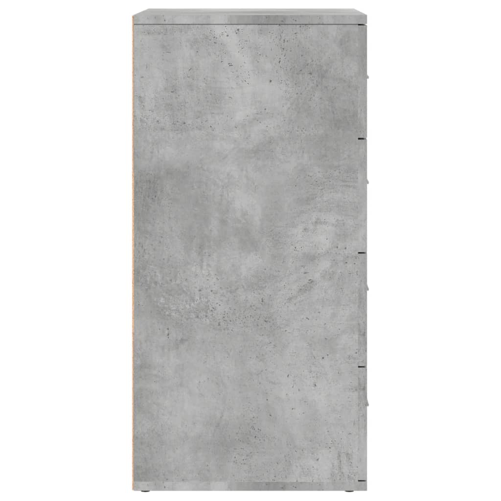 Příborníky 2 Ks Betonově Šedé 60 X 39 X 80 Cm Kompozitní Dřevo
